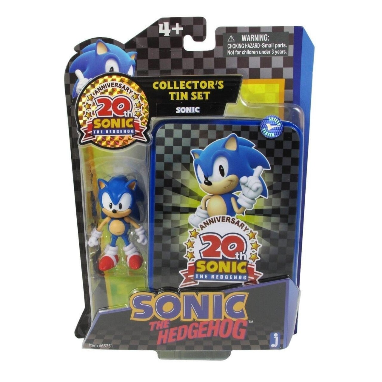 Jazwares Sonic The Hedgehog 20th Anniversary Collector Tin Classic Figure